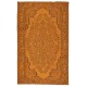 Orange Redyed Vintage Rug for Modern Living Room. Handknotted and Handwoven in Turkey Orange Redyed Vintage Rug for Modern Living Room. Handknotted and Handwoven in Turkey