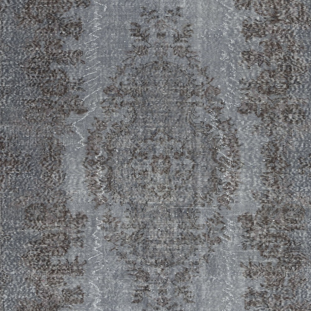 Gray Overdyed Area Rug, Handknotted and Handwoven in Turkey Gray Overdyed Area Rug, Handknotted and Handwoven in Turkey