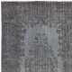 Gray Overdyed Area Rug, Handknotted and Handwoven in Turkey Gray Overdyed Area Rug, Handknotted and Handwoven in Turkey