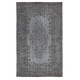 Gray Overdyed Area Rug, Handknotted and Handwoven in Turkey Gray Overdyed Area Rug, Handknotted and Handwoven in Turkey