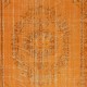 Orange Redyed Vintage Wool Rug for Modern Interiors. Handknotted and Handwoven in Turkey Orange Redyed Vintage Wool Rug for Modern Interiors. Handknotted and Handwoven in Turkey