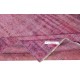 Pink Overdyed Handmade Wool Rug. Vintage Turkish Area Rug for Living Room