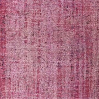 Pink Overdyed Handmade Wool Rug. Vintage Turkish Area Rug for Living Room