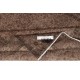 Modern Handmade Turkish Wool Area Rug. Vintage Brown Redyed Carpet for Living Room