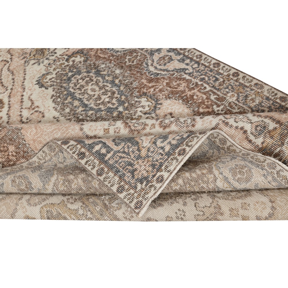 Vintage Hand-Knotted Wool Rug. Turkish Area Carpet for Farmhouse, Cottage, or Country House Vintage Hand-Knotted Wool Rug. Turkish Area Carpet for Farmhouse, Cottage, or Country House