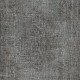 Overdyed Gray Wool Rug. Handmade Turkish Vintage Area Rug for Living Room