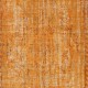 Modern Handmade Turkish Wool Area Rug. Vintage Orange Redyed Carpet for Living Room Modern Handmade Turkish Wool Area Rug. Vintage Orange Redyed Carpet for Living Room
