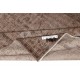 Overdyed Brown Wool Rug. Distressed Handmade Turkish Vintage Area Rug for Modern Interiors