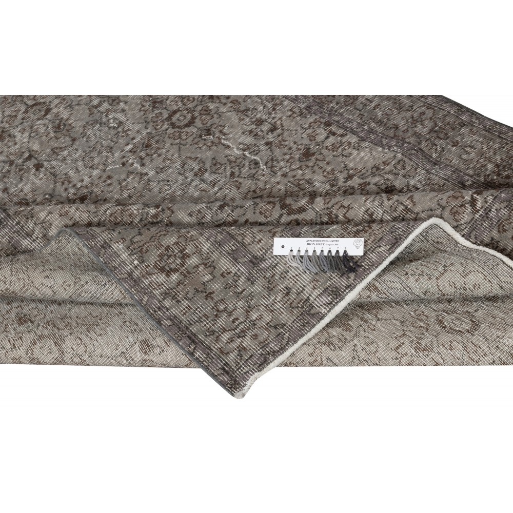 Gray Overdyed Area Rug, Handknotted and Handwoven in Turkey Gray Overdyed Area Rug, Handknotted and Handwoven in Turkey