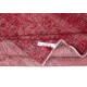 Vintage Handmade Turkish Wool Area Rug Redyed in Red for Modern Interiors