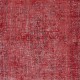 Vintage Handmade Turkish Wool Area Rug Redyed in Red for Modern Interiors