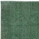 Vintage Handmade Turkish Wool Rug. Overdyed Green for Modern Home & Office Vintage Handmade Turkish Wool Rug. Overdyed Green for Modern Home & Office
