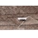 Modern Brown Turkish Rug for Bedroom. Vintage Handmade Wool Area Rug for Living Room