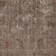 Modern Brown Turkish Rug for Bedroom. Vintage Handmade Wool Area Rug for Living Room