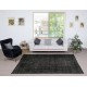 Modern Black Turkish Rug for Bedroom. Vintage Handmade Wool Area Rug for Living Room Modern Black Turkish Rug for Bedroom. Vintage Handmade Wool Area Rug for Living Room