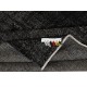 Modern Black Turkish Rug for Bedroom. Vintage Handmade Wool Area Rug for Living Room Modern Black Turkish Rug for Bedroom. Vintage Handmade Wool Area Rug for Living Room