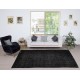 Contemporary Handmade Turkish Wool Area Rug. Vintage Black Redyed Carpet for Living Room Contemporary Handmade Turkish Wool Area Rug. Vintage Black Redyed Carpet for Living Room