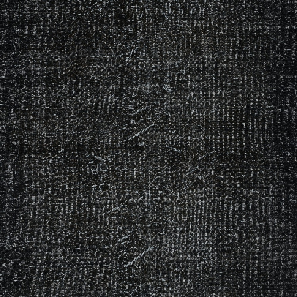 Contemporary Handmade Turkish Wool Area Rug. Vintage Black Redyed Carpet for Living Room Contemporary Handmade Turkish Wool Area Rug. Vintage Black Redyed Carpet for Living Room