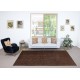 Modern Brown Turkish Rug for Bedroom. Vintage Handmade Wool Area Rug for Living Room Modern Brown Turkish Rug for Bedroom. Vintage Handmade Wool Area Rug for Living Room