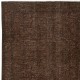 Modern Brown Turkish Rug for Bedroom. Vintage Handmade Wool Area Rug for Living Room Modern Brown Turkish Rug for Bedroom. Vintage Handmade Wool Area Rug for Living Room