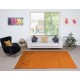 Contemporary Handmade Turkish Wool Area Rug. Vintage Orange Redyed Carpet for Living Room Contemporary Handmade Turkish Wool Area Rug. Vintage Orange Redyed Carpet for Living Room