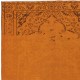 Contemporary Handmade Turkish Wool Area Rug. Vintage Orange Redyed Carpet for Living Room Contemporary Handmade Turkish Wool Area Rug. Vintage Orange Redyed Carpet for Living Room