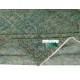 Vintage Handmade Turkish Wool Area Rug Redyed in Green for Modern Interiors Vintage Handmade Turkish Wool Area Rug Redyed in Green for Modern Interiors
