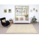 Handmade Tulu Rug Made of Natural Un-Dyed Beige Wool. Modern Hand Knotted Carpet