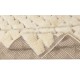 Handmade Tulu Rug Made of Natural Un-Dyed Beige Wool. Modern Hand Knotted Carpet