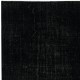 Plain Black Overdyed Area Rug, Handknotted and Handwoven in Turkey Plain Black Overdyed Area Rug, Handknotted and Handwoven in Turkey