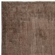 Modern Handmade Turkish Wool Area Rug. Vintage Brown Redyed Carpet for Living Room Modern Handmade Turkish Wool Area Rug. Vintage Brown Redyed Carpet for Living Room