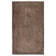 Modern Handmade Turkish Wool Area Rug. Vintage Brown Redyed Carpet for Living Room Modern Handmade Turkish Wool Area Rug. Vintage Brown Redyed Carpet for Living Room