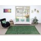 Overdyed Green Wool Rug. Handmade Turkish Vintage Area Rug for Living Room Overdyed Green Wool Rug. Handmade Turkish Vintage Area Rug for Living Room