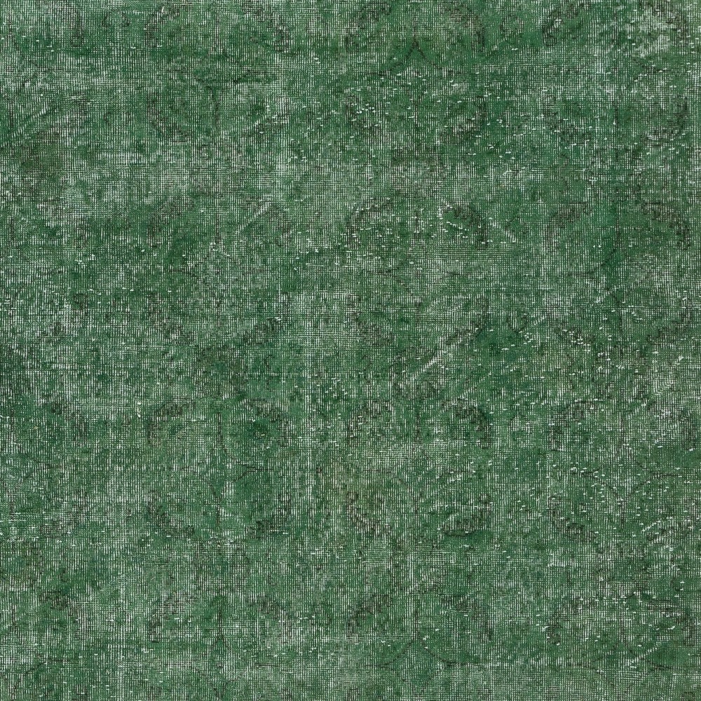 Overdyed Green Wool Rug. Handmade Turkish Vintage Area Rug for Living Room Overdyed Green Wool Rug. Handmade Turkish Vintage Area Rug for Living Room