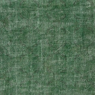 Overdyed Green Wool Rug. Handmade Turkish Vintage Area Rug for Living Room