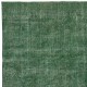 Overdyed Green Wool Rug. Handmade Turkish Vintage Area Rug for Living Room Overdyed Green Wool Rug. Handmade Turkish Vintage Area Rug for Living Room