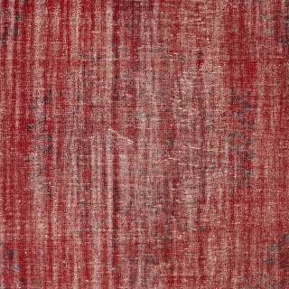 Hand-knotted Vintage Turkish Wool Area Rug Overdyed in Red for Modern Interiors
