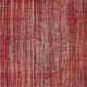 Hand-knotted Vintage Turkish Wool Area Rug Overdyed in Red for Modern Interiors Hand-knotted Vintage Turkish Wool Area Rug Overdyed in Red for Modern Interiors