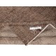 Vintage Wool Area Rug Overdyed in Brown for Modern Interiors. Hand-knotted in Turkey
