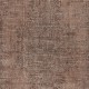 Vintage Wool Area Rug Overdyed in Brown for Modern Interiors. Hand-knotted in Turkey