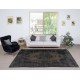 Black Vintage Wool Area Rug. Modern Hand-knotted Carpet Black Vintage Wool Area Rug. Modern Hand-knotted Carpet
