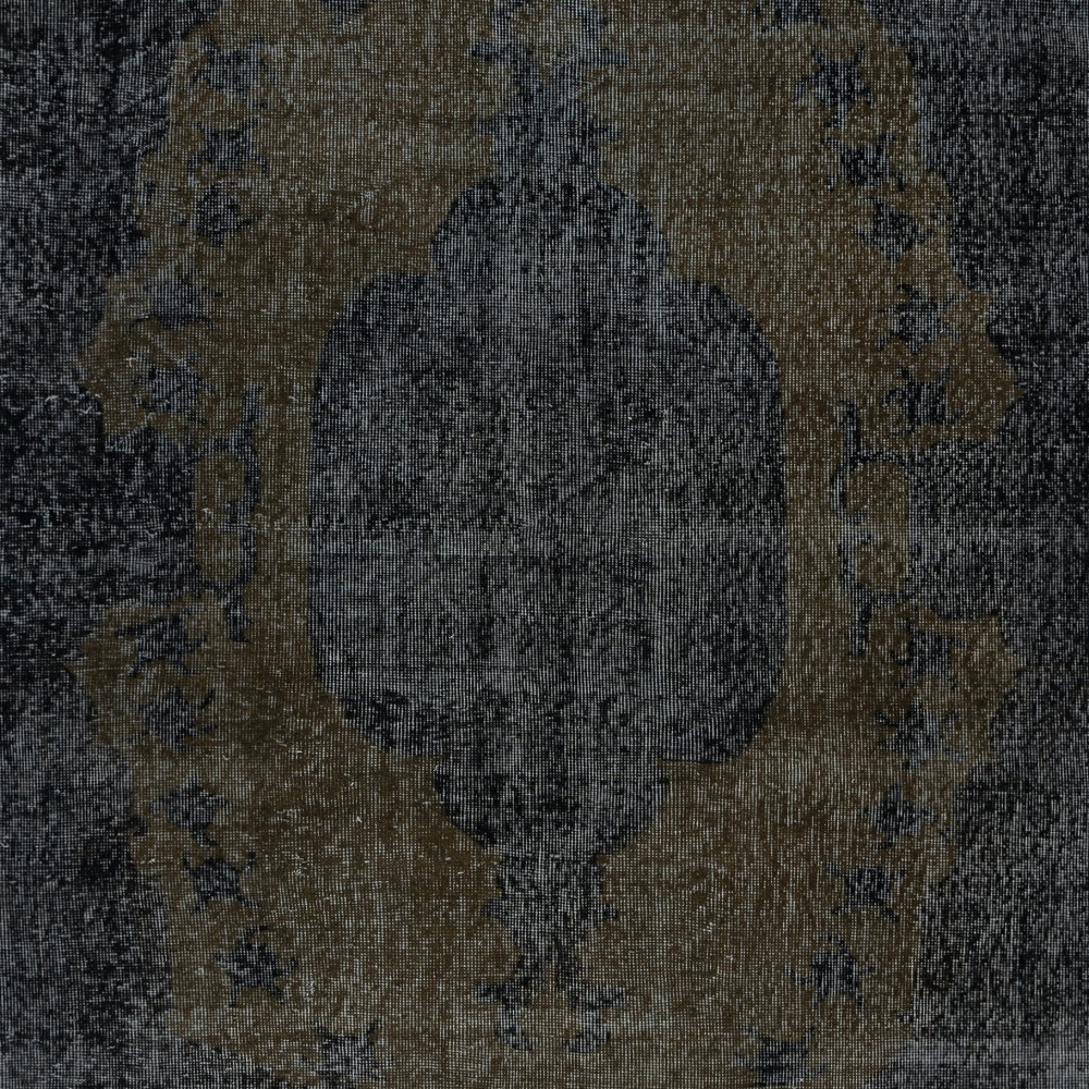 Black Vintage Wool Area Rug. Modern Hand-knotted Carpet Black Vintage Wool Area Rug. Modern Hand-knotted Carpet