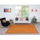 Contemporary Handmade Turkish Wool Area Rug. Vintage Orange Redyed Carpet for Living Room Contemporary Handmade Turkish Wool Area Rug. Vintage Orange Redyed Carpet for Living Room
