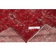 Hand-knotted Vintage Turkish Wool Area Rug Overdyed in Red for Modern Interiors Hand-knotted Vintage Turkish Wool Area Rug Overdyed in Red for Modern Interiors