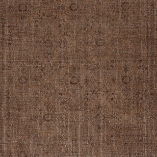 Brown Overdyed Handmade Wool Rug. Vintage Turkish Area Rug for Living Room