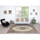 Rustic Vintage Wool Rug. Handknotted Turkish Carpet for Farmhouse and Cottage Decor Rustic Vintage Wool Rug. Handknotted Turkish Carpet for Farmhouse and Cottage Decor
