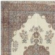 Rustic Vintage Wool Rug. Handknotted Turkish Carpet for Farmhouse and Cottage Decor Rustic Vintage Wool Rug. Handknotted Turkish Carpet for Farmhouse and Cottage Decor