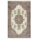 Rustic Vintage Wool Rug. Handknotted Turkish Carpet for Farmhouse and Cottage Decor Rustic Vintage Wool Rug. Handknotted Turkish Carpet for Farmhouse and Cottage Decor