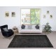 Overdyed Black Wool Rug. Handmade Turkish Vintage Area Rug for Living Room Overdyed Black Wool Rug. Handmade Turkish Vintage Area Rug for Living Room