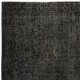 Overdyed Black Wool Rug. Handmade Turkish Vintage Area Rug for Living Room Overdyed Black Wool Rug. Handmade Turkish Vintage Area Rug for Living Room
